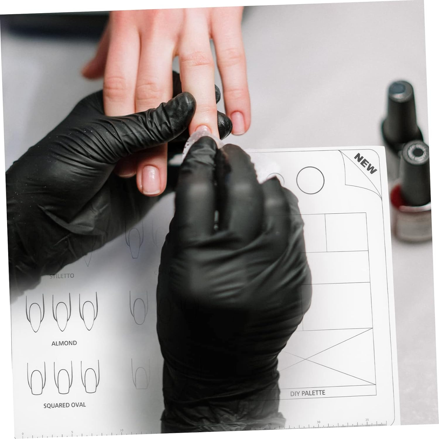 NIYANGLE Acrylic Training Sheet Manicure Hand Cushion for Acrylic Nails Practice