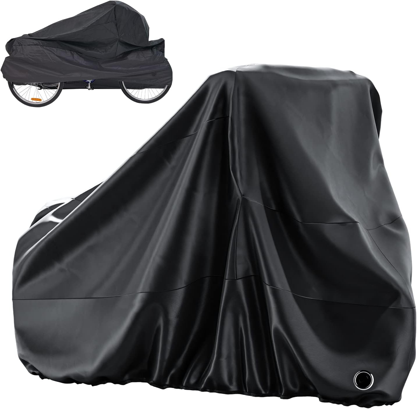 MOPHOTO Bike Cover Adult Tricycle Cover for Outdoor Bicycle Storage, Heavy Duty Ripstop Material, Waterproof & Anti-Uv