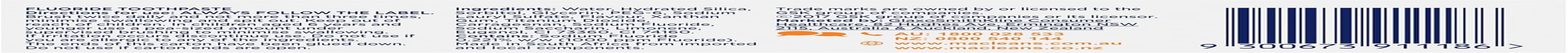 Macleans Kids Toothpaste Little Teeth Kids Fluoride Toothpaste 4-6 Years 63G