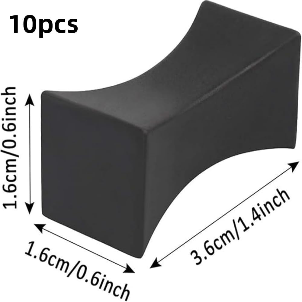 10 PCS Chopsticks Rest Little Chopsticks Stands Spoon Fork Holder Set Chopsticks Utensil Cutlery Stand Black image number 2