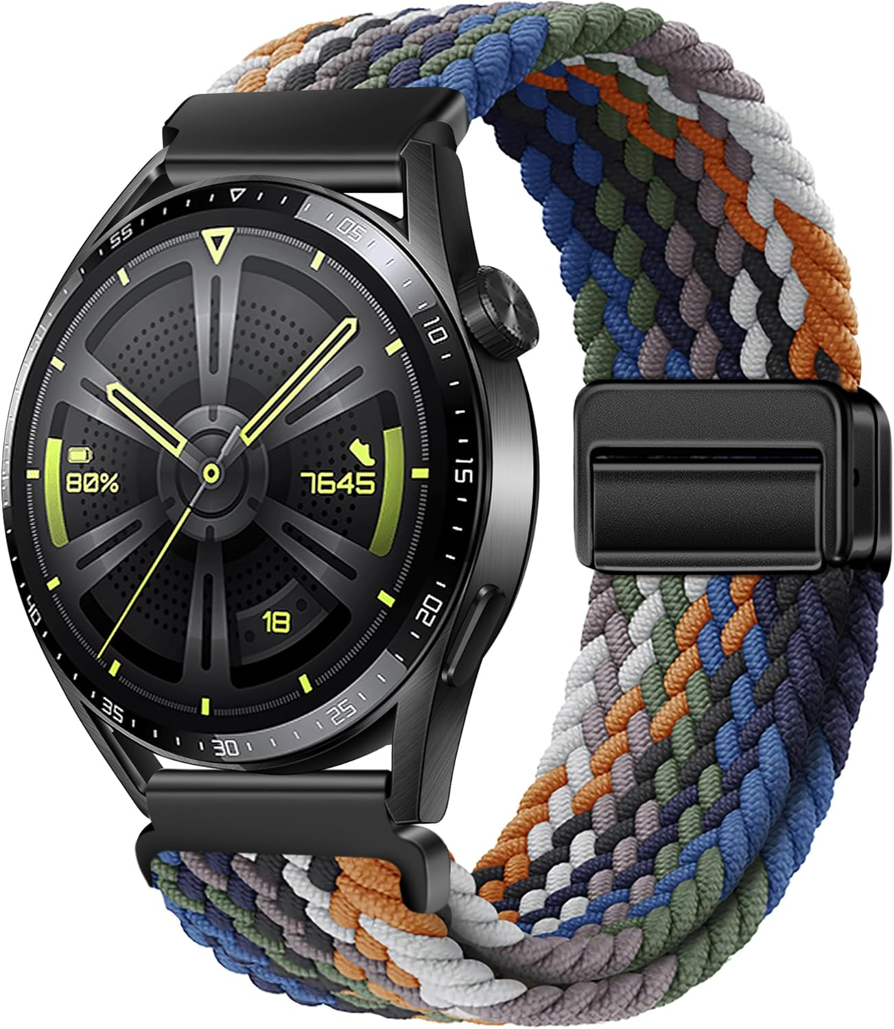 Watch Strap Compatible with Huawei GT5/GT4/GT3/GT2 46Mm, Magnetic Sport Straps Compatible with Garmins Vivoactive 4/Amazfits GTR 5/4/3 47Mm, Nylon Watch Band 22Mm for Redmi Watch 5 image number 5