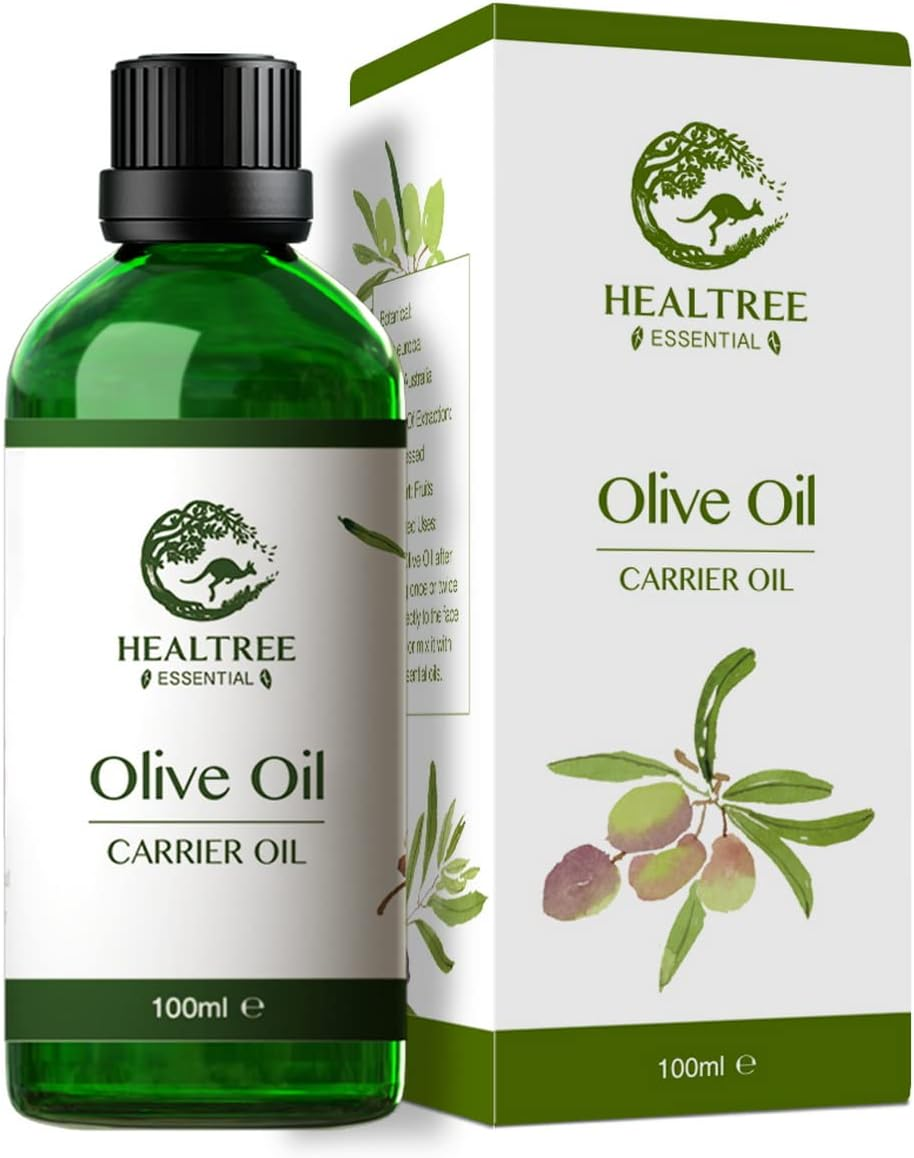 Olive Massage Oil - 100% Pure Cold Pressed Olive Oil for Body, HEALTREE (100Ml) image number 1