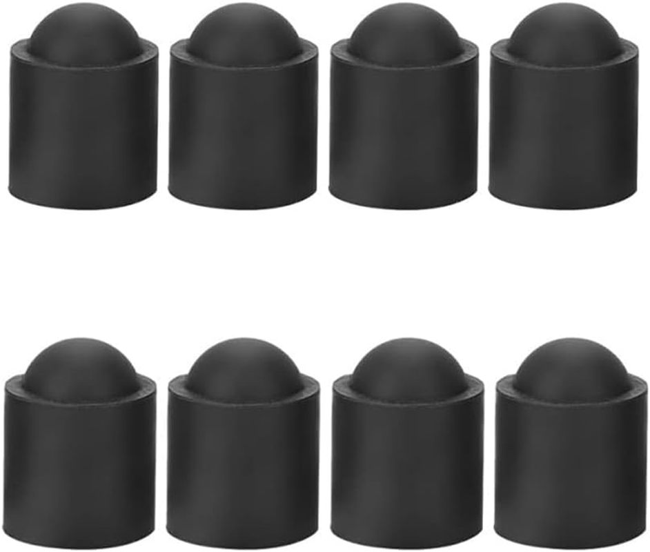 GYWHOOFT 8 Pcs Pool Cue Protective Cover, Rubber Pool Cues End Protectors Billiard Cue Bottom Cover Snooker Rod Protection Pad for Pool Billiards Accessories image number 2