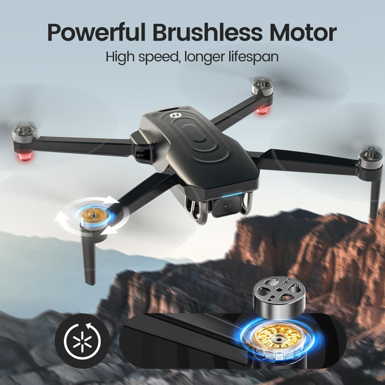 Holy Stone HS175G GPS Drone with 4K EIS Camera for Adults Beginners, 249G Foldable RC Quadcopter with Auto Return, Follow Me, 60 Mins Flight,Brushless Motors,5G Transmission, Upgraded HS175D image number 1