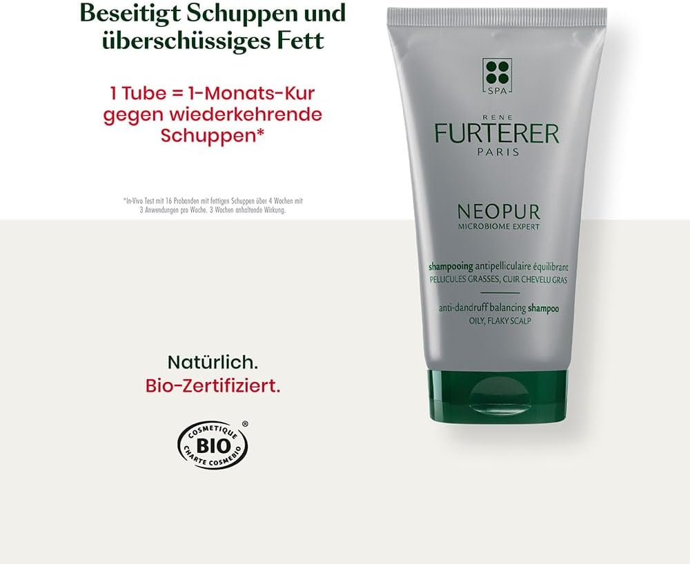 Rene Furterer Neopur Balancing Anti-Dandruff Shampoo for Oily Dandruff & Scalp - 150Ml image number 3