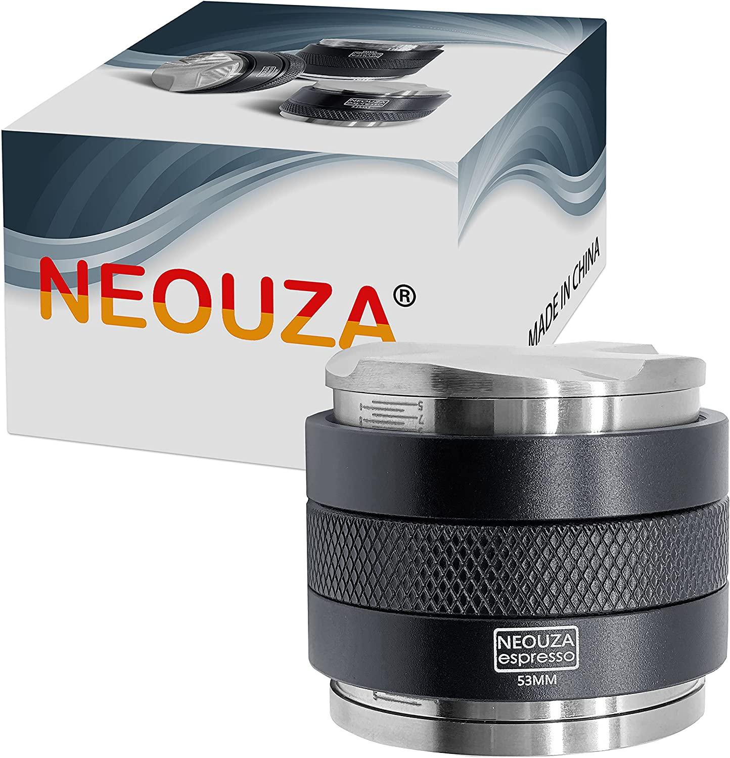 NEOUZA 53Mm Coffee Distributor & Tamper, Dual Head Coffee Leveler Compatible with Breville 54Mm Portafilter Coffee Machine Accessories, Adjustable Depth image number 5