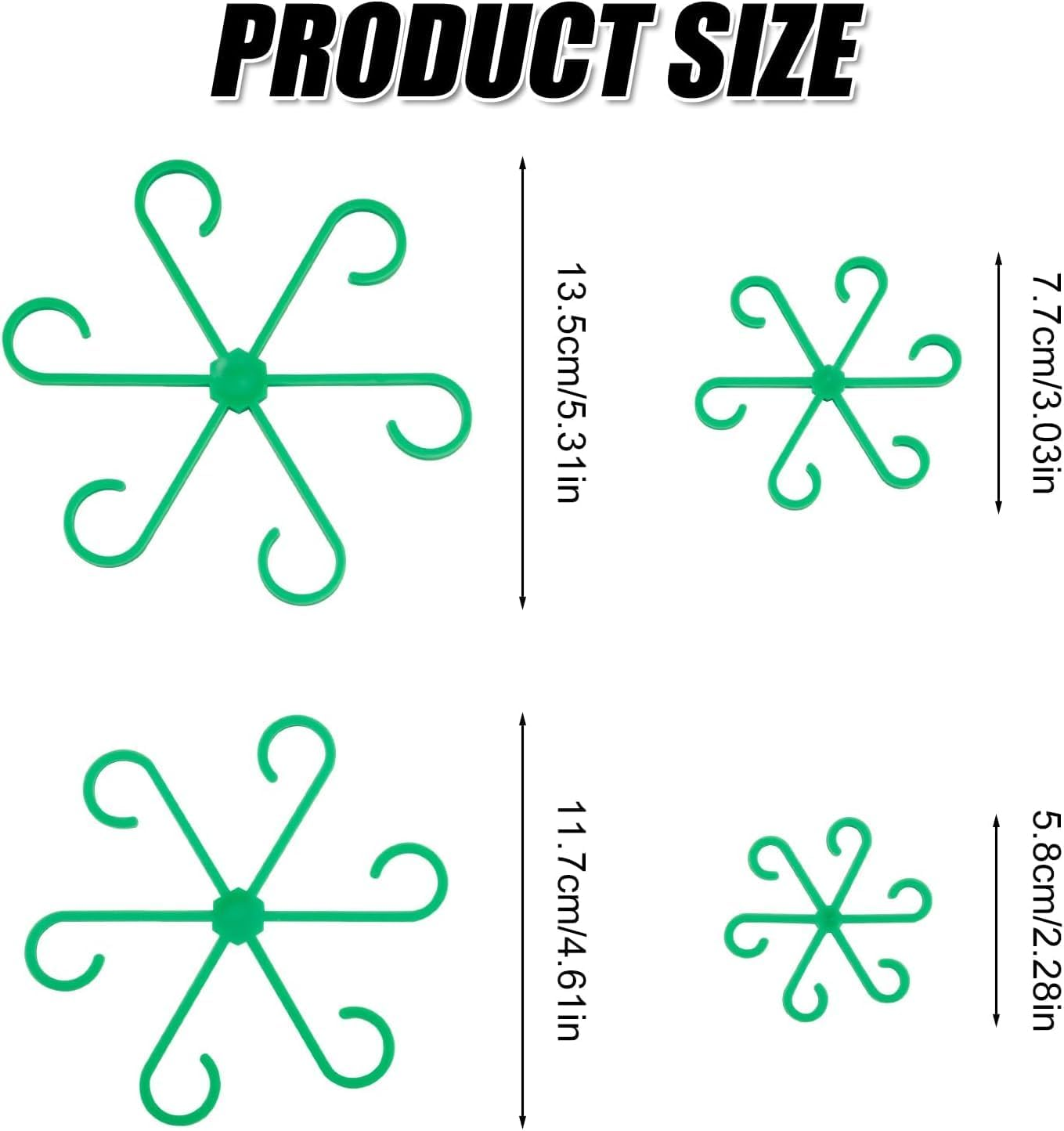 WADY Plant Stem Holder, Pack of 4 Plant Support, Climbing Indoor Plant Trunk Support, Vine Support Clips for for Plants, so You Grow Upright and Become Healthier (Green) image number 2