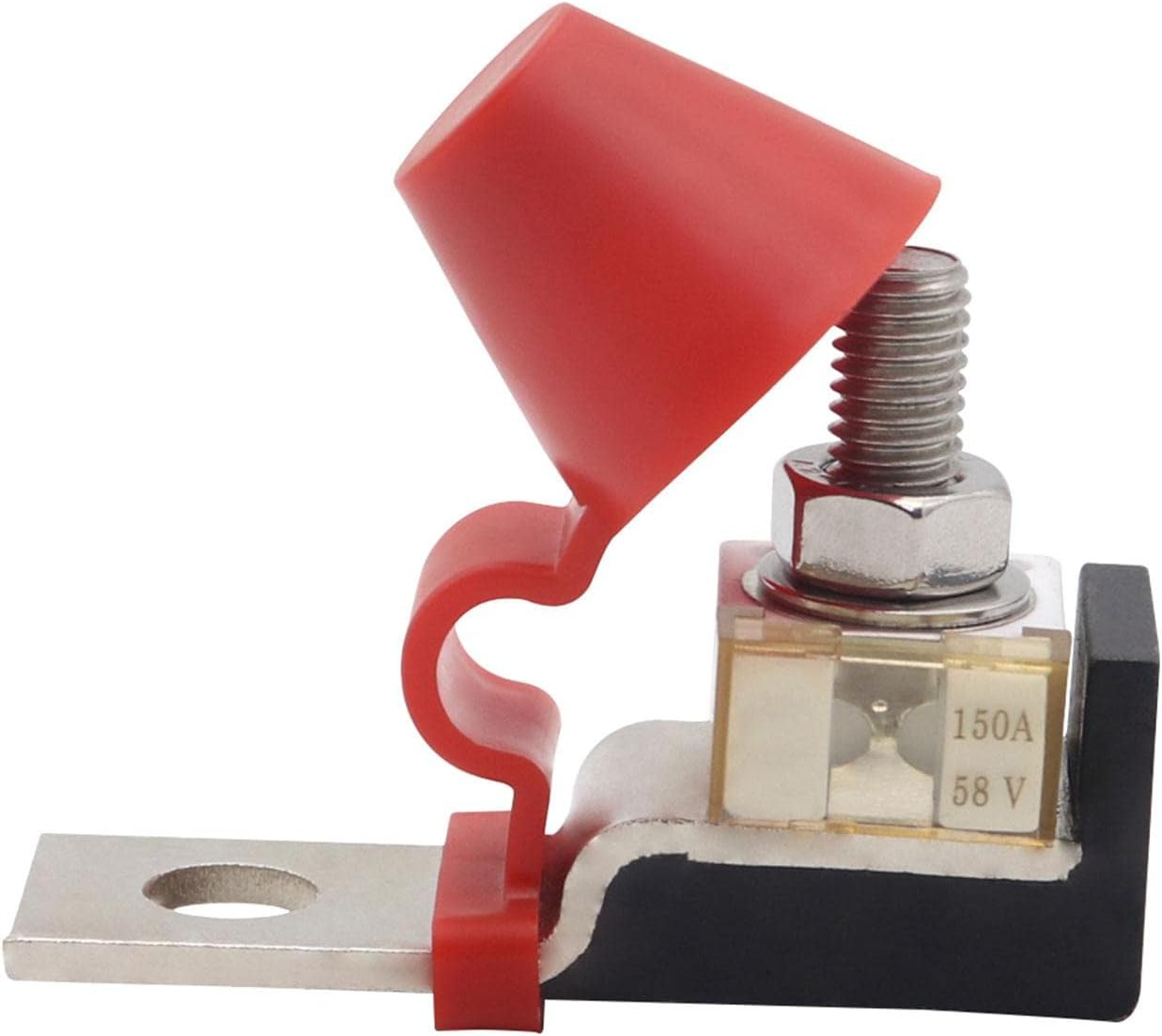 Magideal Mrbf Terminal Fuse Block Kit 5/16" (M8) Single Stud Fuse Mount for RV Truck, 60A