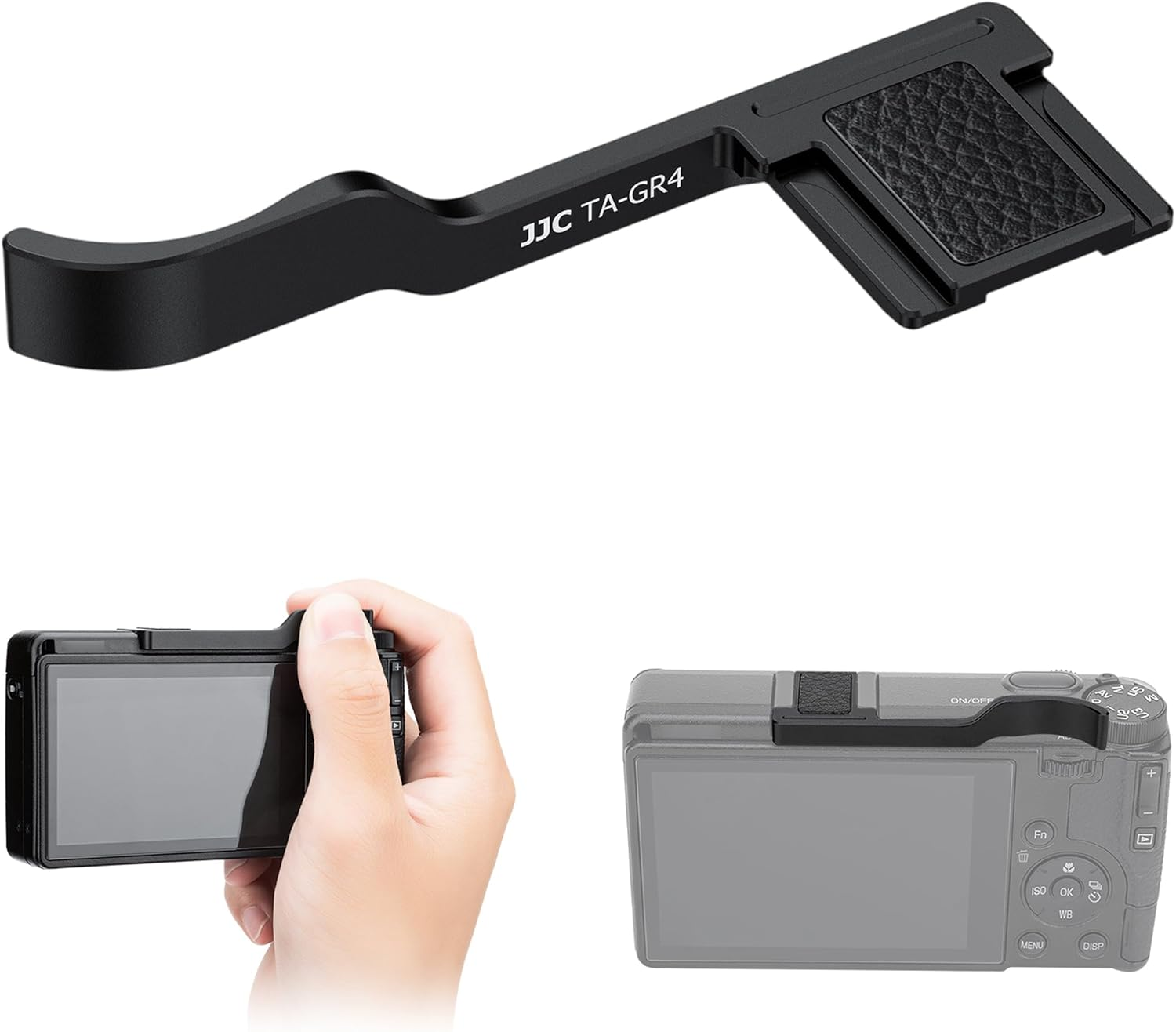 Metal Thumbs up Grip for Ricoh GR IV GRIV GR4, Hot Shoe Cover Cap Protector for GR IV GRIV GR4, Better Balance and Comfortable Secure Grip