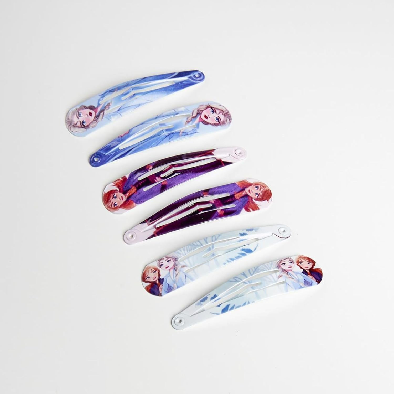 Frozen Accessory Set - 6 Hair Pins - Multicoloured - Multicomposition - Elsa and Anna Print - Original Product Designed in Spain image number 1