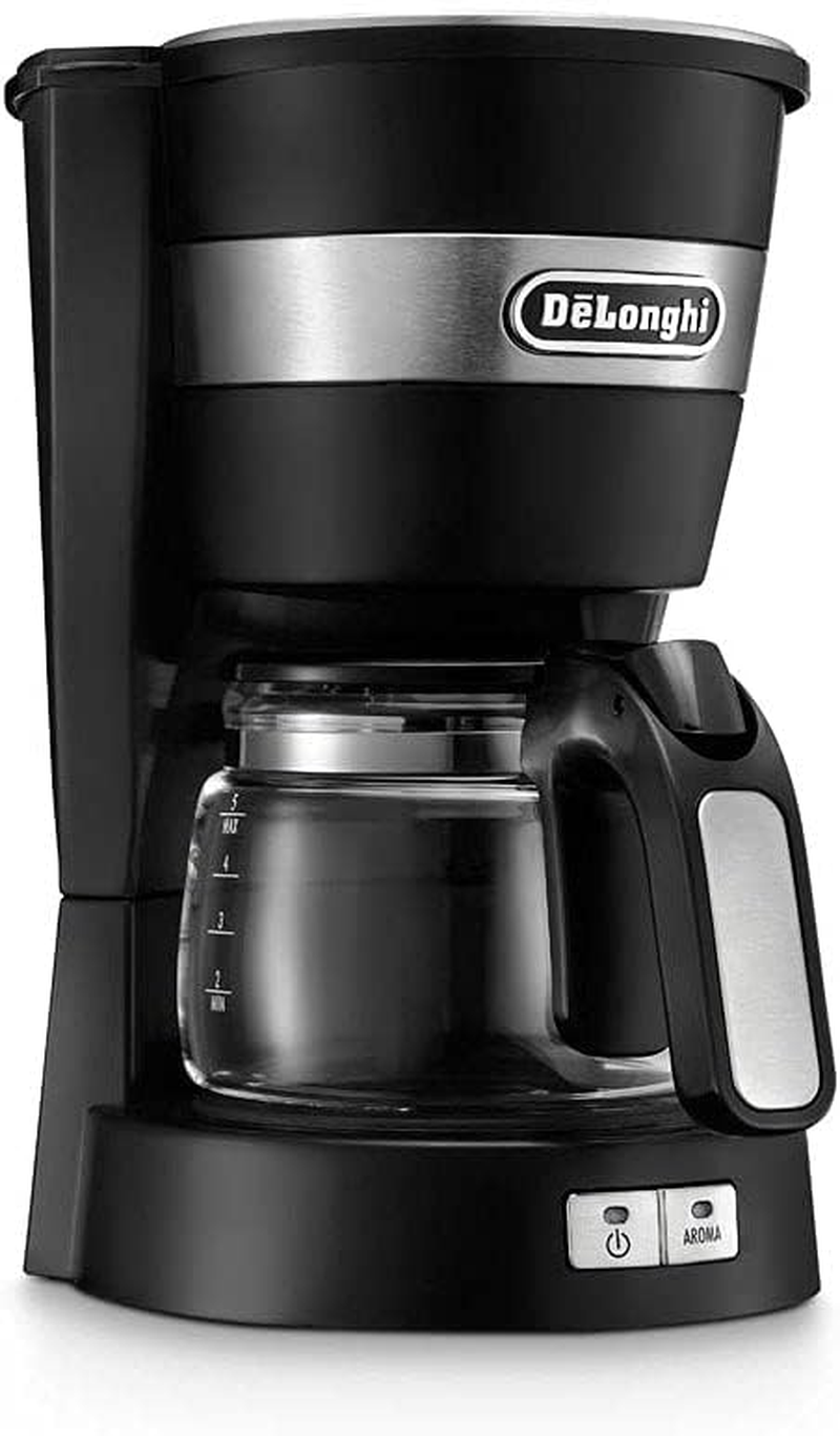 De'Longhi Active Line Drip Filter Coffee Machine, Stainless Steel, Keep Warm & Anti-Drip Function, 0.65 Litres, ICM14011.BK, Black image number 4