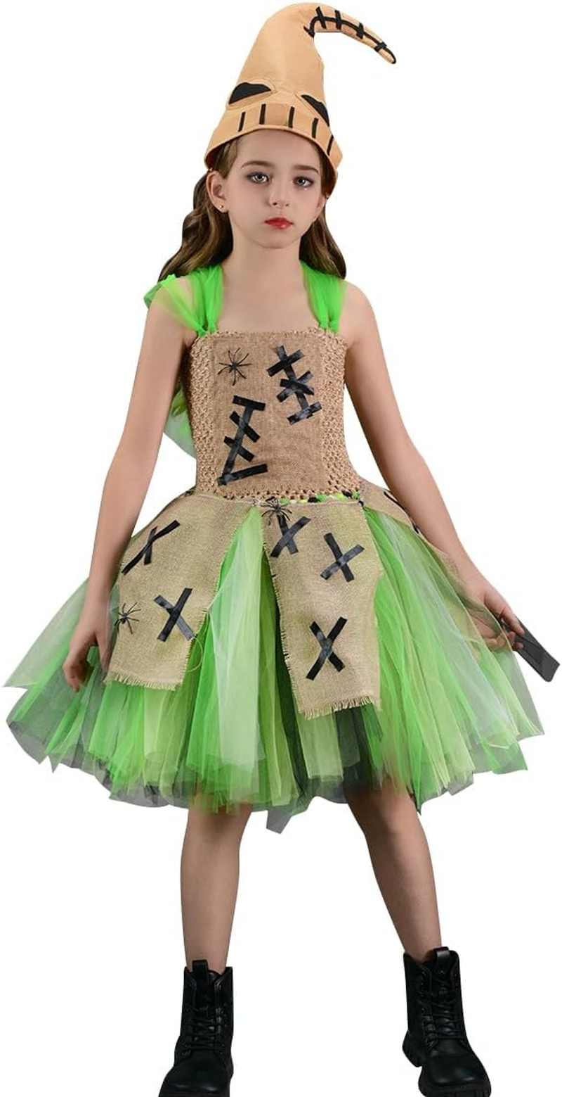 IBTOM CASTLE Cavegirl Costume Kids Indian Girls Animal Costumes for Halloween Tutu Role Play Fancy Princess Dress Party Outfits Set image number 1