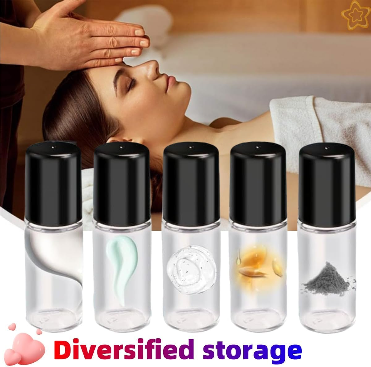 20PCS Essential Oil Glass Roller Bottles,Ywbfove 10 Ml Leak-Proof Roller Bottle with Balls and Lids, Leak Proof Roll Bottles for Aromatherapy Facial Body Care, Travel Perfume Essential Oil image number 6