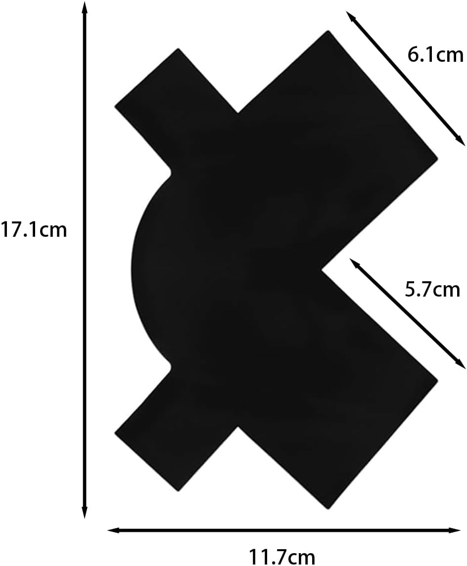 Laroal 4 Piece Hairline Enhancement Card Set Hairdressing Hairline Shaping Tool Styling Enhancement Card Set for Hairline, Sideburns, Beard image number 1