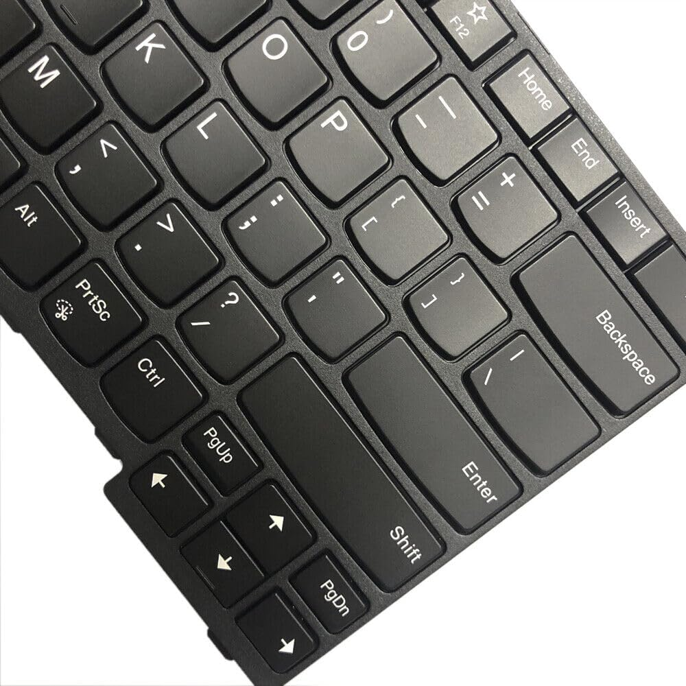 US Laptop Keyboard with Backlit Black Replacement for Lenovo Thinkpad T14 Gen1 Gen2,P14S Gen1 Gen2,E480 E485 L480 T480S E490 E495 T490 T495 L490 L380 L390 P43S,5N20V44048(Small Enter Key)