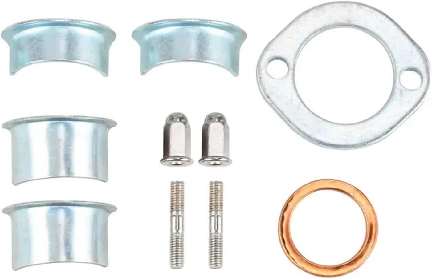 Motorcycle Exhaust Muffler Collets Collars Clamp Holder Screw for CG125 XL CB 125S Moto Exhaust Clamps Accessories