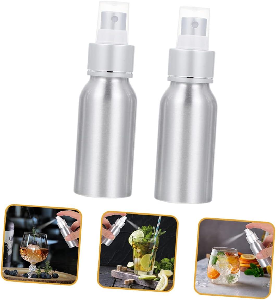 HAKIDZEL 2Pcs Cocktail Mister Spray Bottle Refillable Bitters Atomizer for Home Bar for Cocktails Fragrances More Sleek Design for Parties and Events