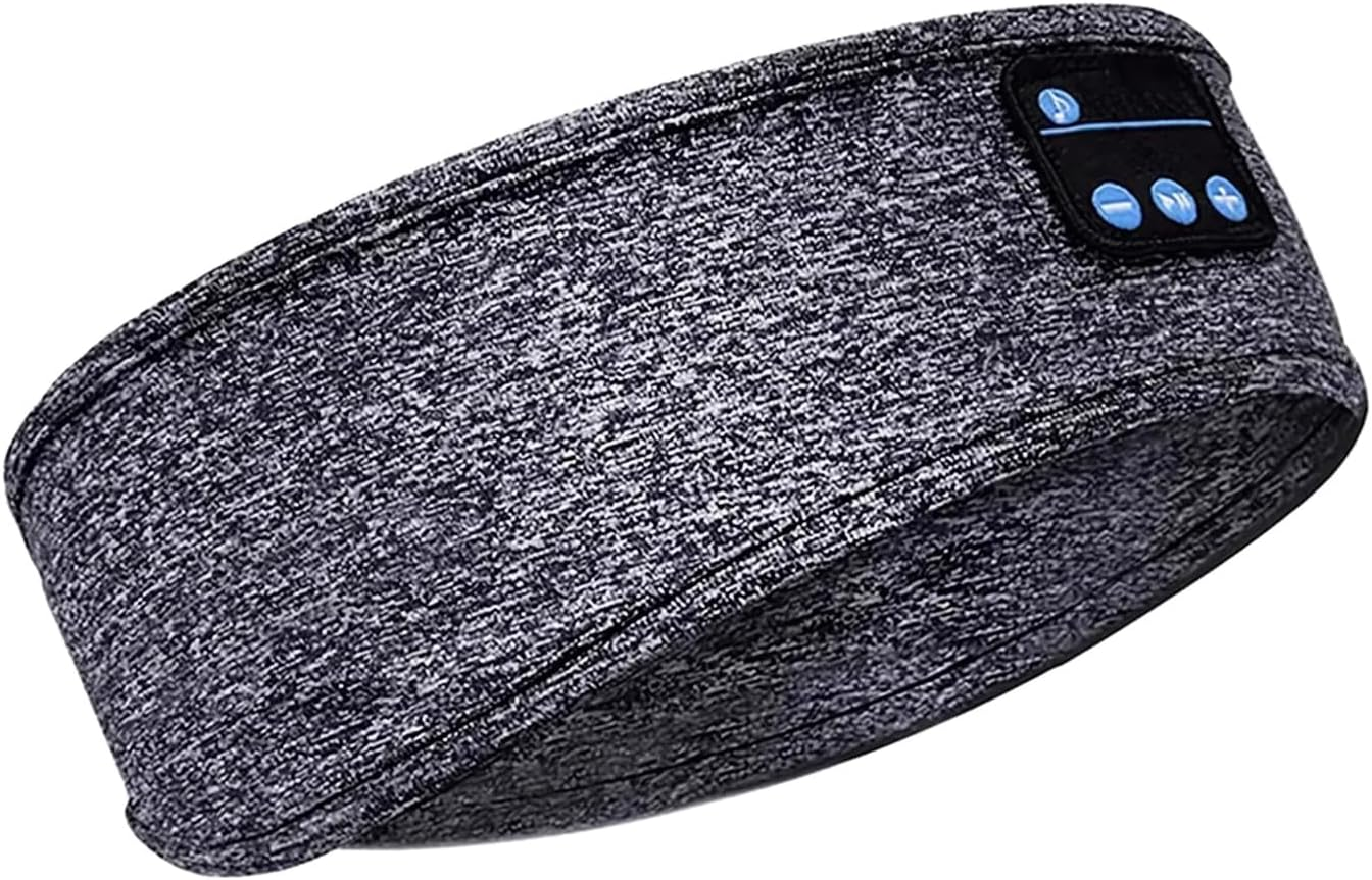 EZONEDEAL Bluetooth 5.0 Headband Headphones, Sleep Headphones Wireless with Ultra-Thin HD Stereo Speakers, Upgrage Soft Sleeping Wireless Music Sport Washable Headband (Gray) image number 6