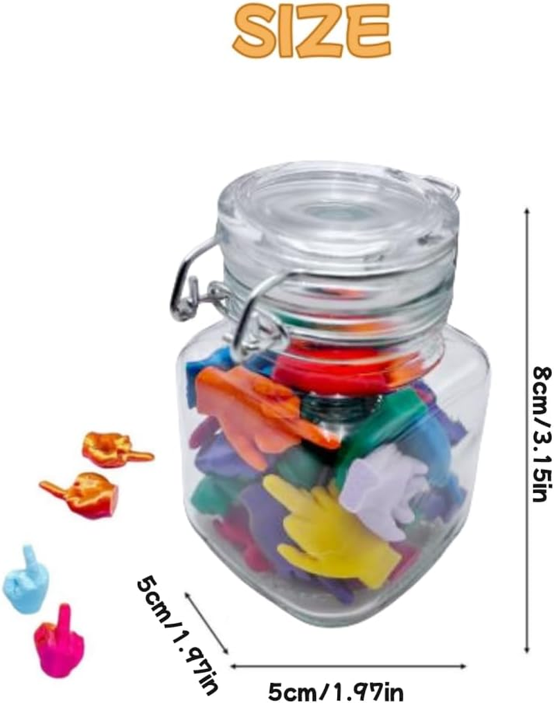 Decorative Middle Finger Jar, Funny Gag Gift, Birthday and Holiday Decor, Novelty Present image number 1