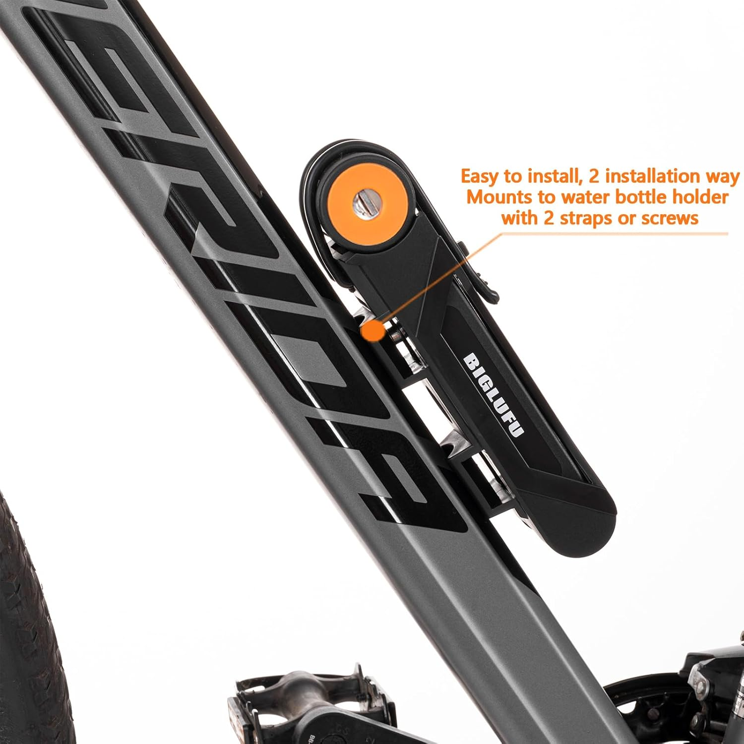 BIGLUFU Bike Lock Bicycle Scooter Motorcycle Folding Locks with 4Keys, Fold Chain Heavy Duty Alloy Steel Foldable Lock with Mounting Bracket 2Pc Straps, 86Cm/34 Unfolding, 1.92 Lbs