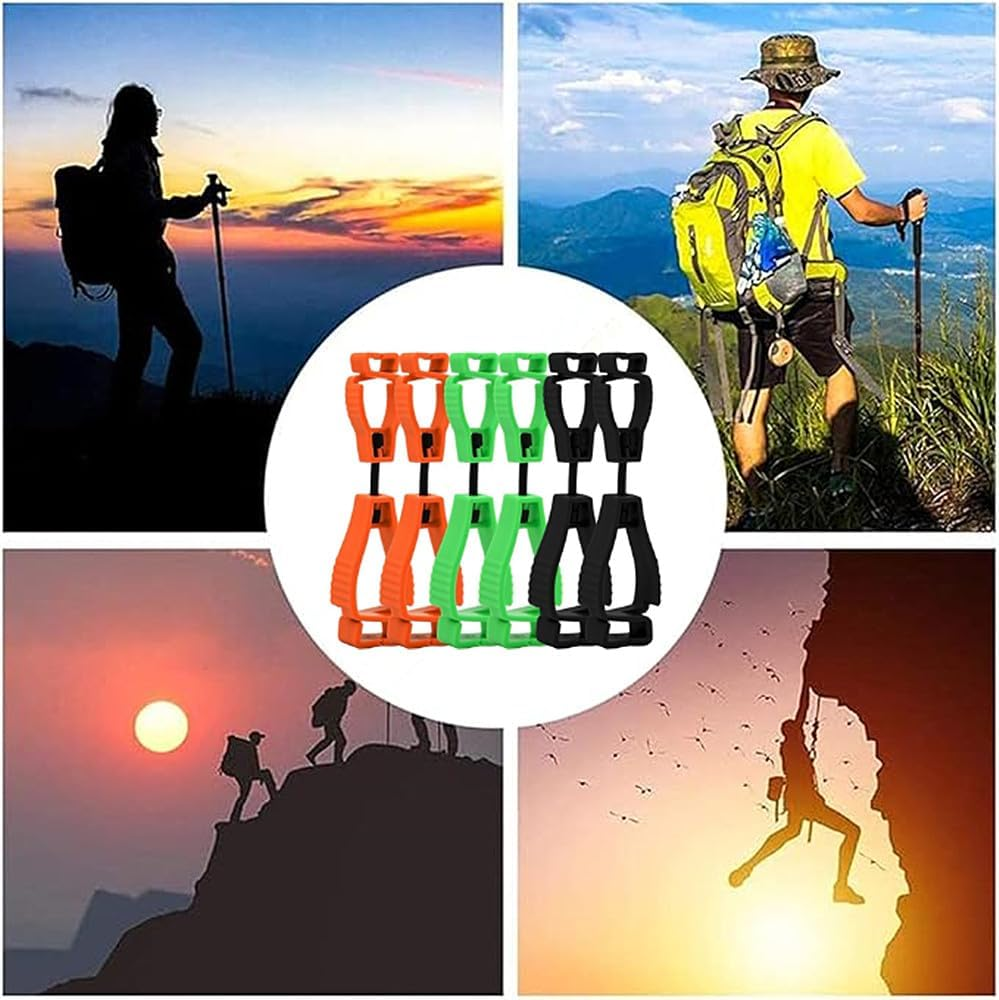 12 Pcs Plastic Safety Work Glove Grabber Clips,Work Safety Clip Guard Labor Glove Keeper,Glove Clip Glove Grabber Clip Safety - Black image number 2