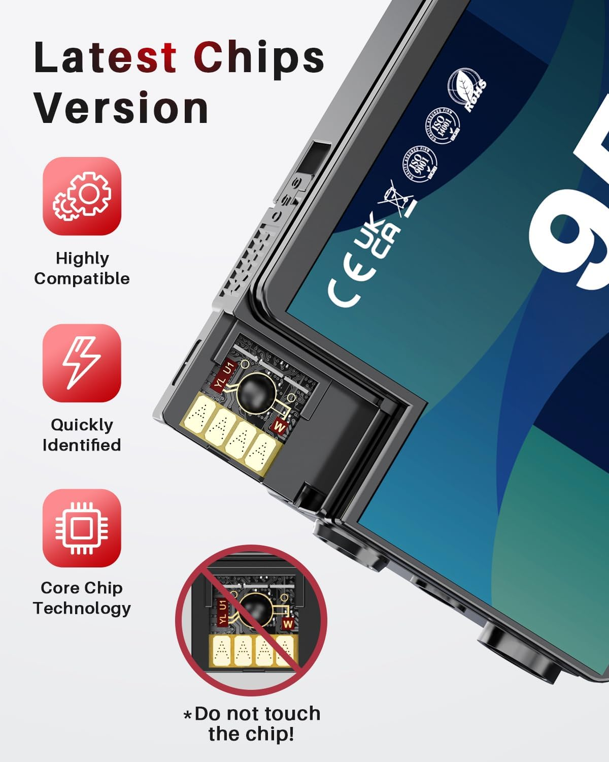 955XL Ink Cartridges Combo Pack High Yield Replacement Compatible for HP 955XL 955 XL Work with Officejet Pro 7720 7730 7740 8210 8216 8710 8720 8725 8730 8740 Printer (1BK 1C 1M 1Y) image number 1