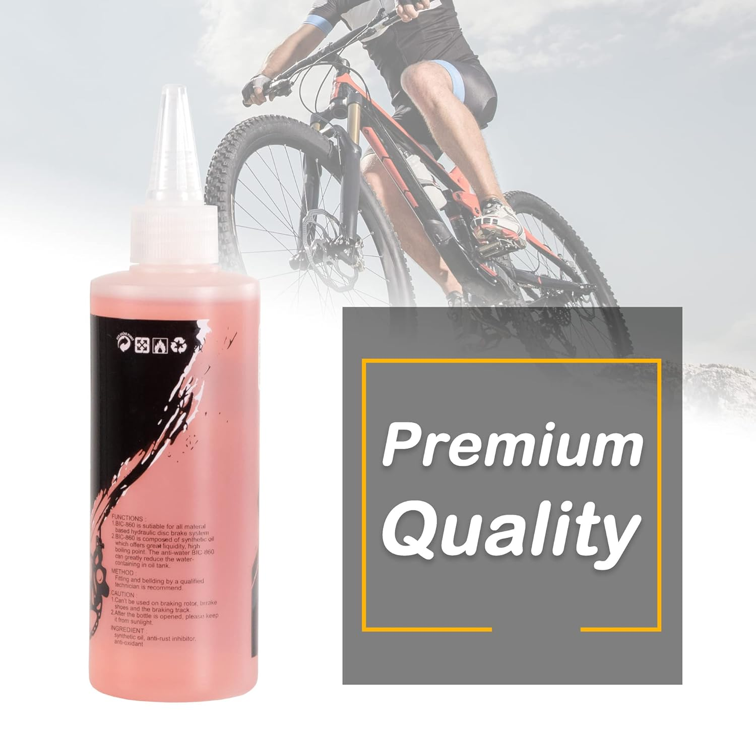 Cyclingdeal Bike Bicycle Hydraulic Disc Brake Mineral Oil Fluid - 120Ml image number 3
