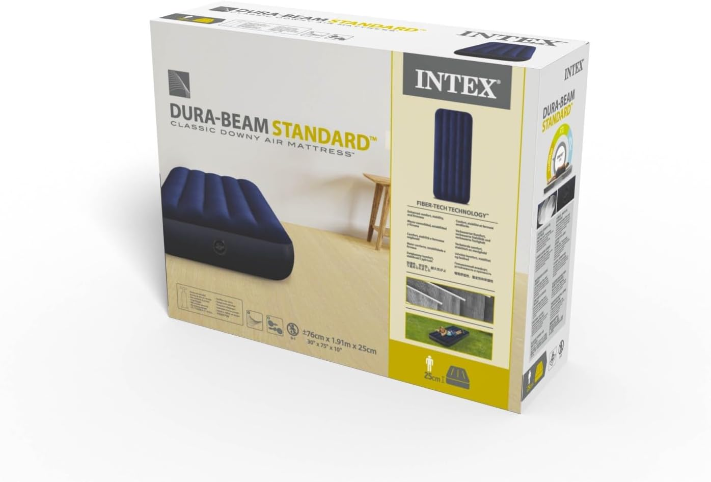 INTEX 64756 - Cot Dura-Beam Series Classic Downy Airbed, Size 76Cmx1.91Mx25Cm image number 4