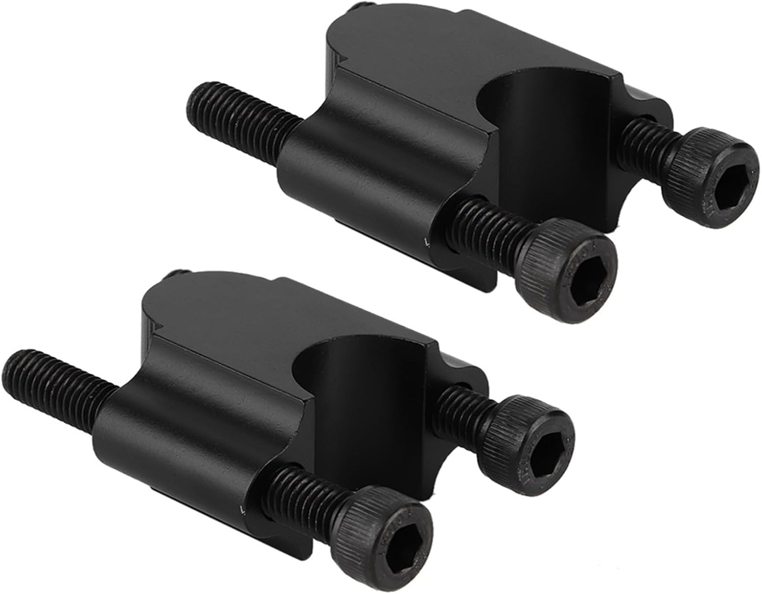 Universal Fit Motorcycle Handlebar Riser, 30Mm Aluminum Alloy Handlebar Riser Clamp for 7/8 Inch Handlebars, Durable Electroplated Finish