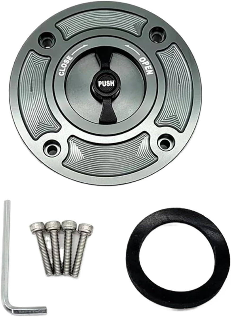 Motorcycle CNC Fuel Tank Cap Cover Compatible with Suzuki GSXR600 GSXR750 GSXR1000 GSXR1300 TL1000S TL1000R GS500