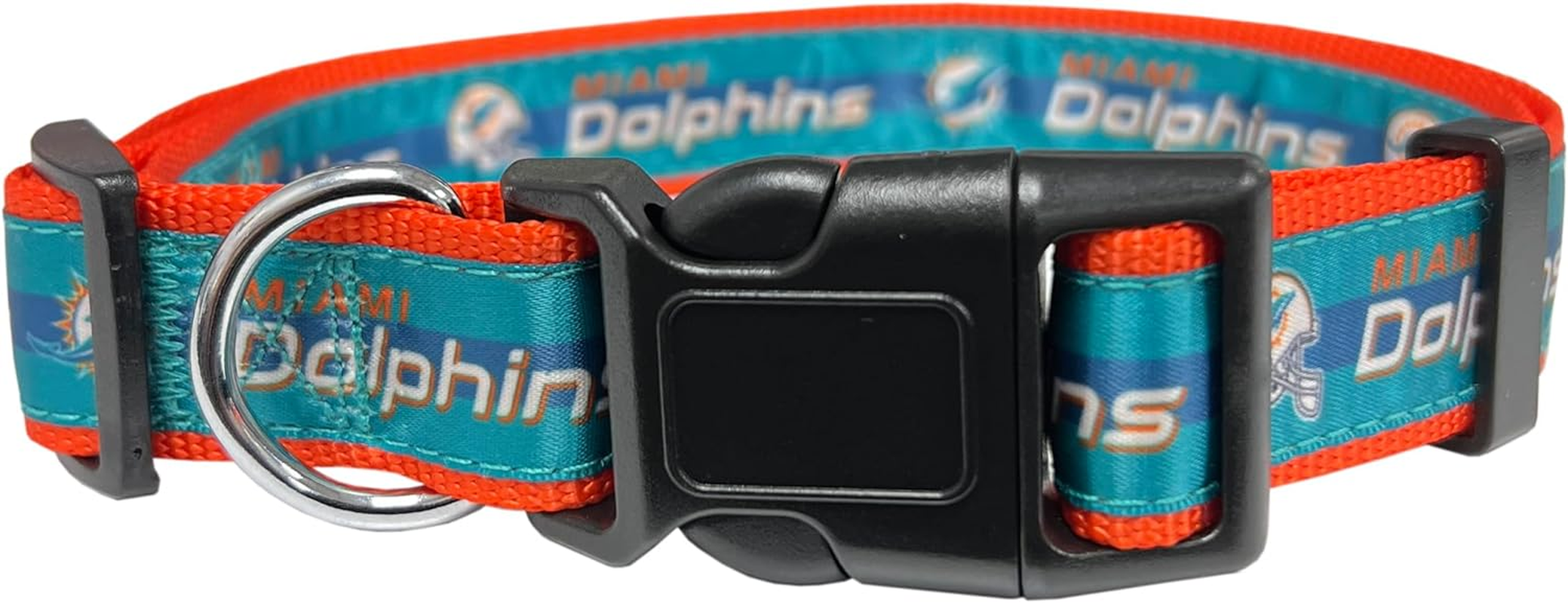 Pets First NFL Miami Dolphins Dog Collar, X-Large image number 4