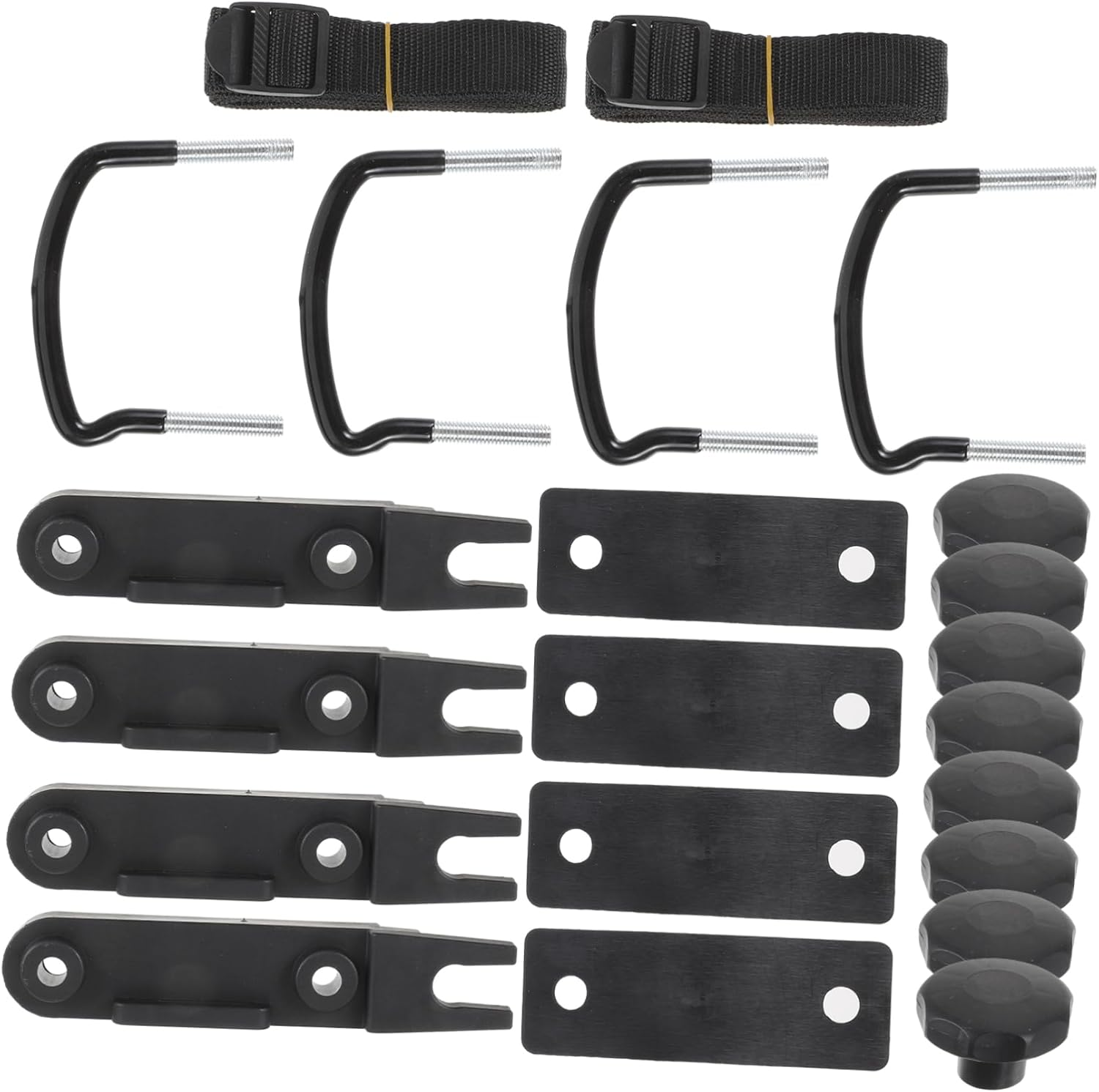 Universal Roof Box Clamps and Roof Rack Clamps Car Mounting Fitting for Cargo Carrier Rack Bolt Accessory Increases Friction for Secure Van and Car Rooftop Cargo Installation