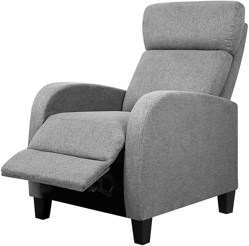 Artiss Recliner Chair Grey Fabric Lounge Sofa Armchair, Home Furniture Health Personal Care, Adjustable Backrest Footrest Electric Nursing Feeding Seat image number 3