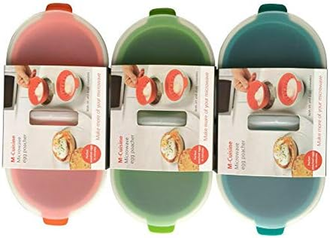 Leona Co Breakfast Cooker - Kitchen Novelty Gadget, 2-Egg Poacher & Microwave Egg Steamer with Integrated Cracker, Lift & Drain Colanders - BPA Free, Dishwasher Safe, High Heat Resistant image number 5