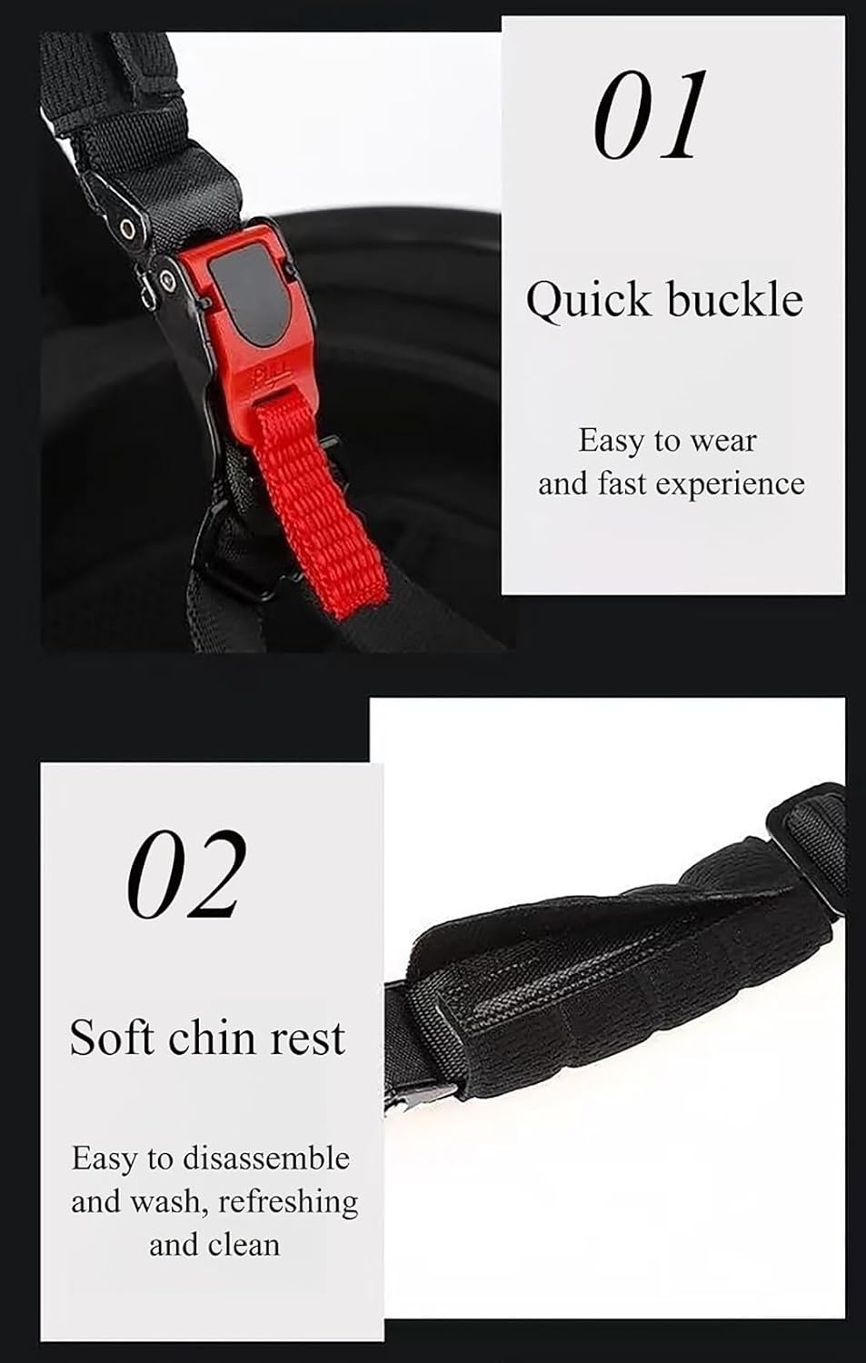 Half-Hel-Met Hel-Mets, Semi-Covered Motorcycle Hel-Met, Open Face Hel-Met, Retro Style Motorcycle Approved ECE 22.06 High-Strength ABS + Anti-Shock EPS image number 4