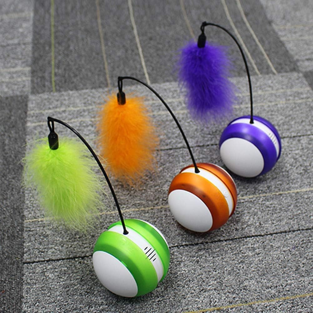 Wicked Ball Pet Toy Wicked Ball Kitten Toys Catch Me Dog Toy Interactive Cat Toy Kitten Toys for Indoor Cats Cat Toys for Indoor Cats Interactive Whitepurple image number 3