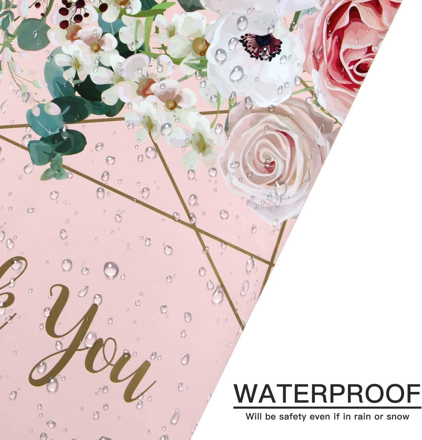 Postage Bags 30X40Cm - 3 Mil Heavy Duty - Tear-Resistant with Self-Sealing Strip Thank You and Flower Design Pink Shipping Bags for Gift Clothes Shoes Packaging, Mailing - 50 Pack image number 6