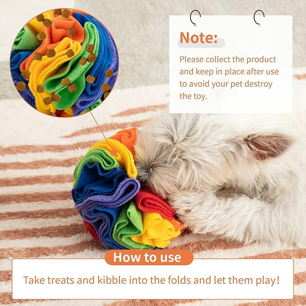 Pet Snuffle Ball Dog Puppy Slow Feeding Interactive Training Machine Washable AU S 15Cm