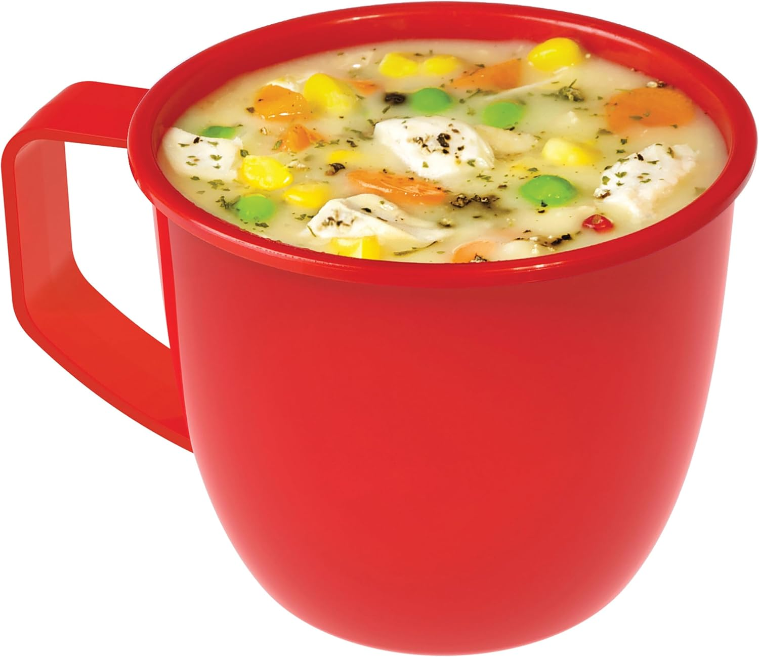 Sistema 1142 Small Microwave Cookware Soup Mug, 19.1 Oz, Red image number 6