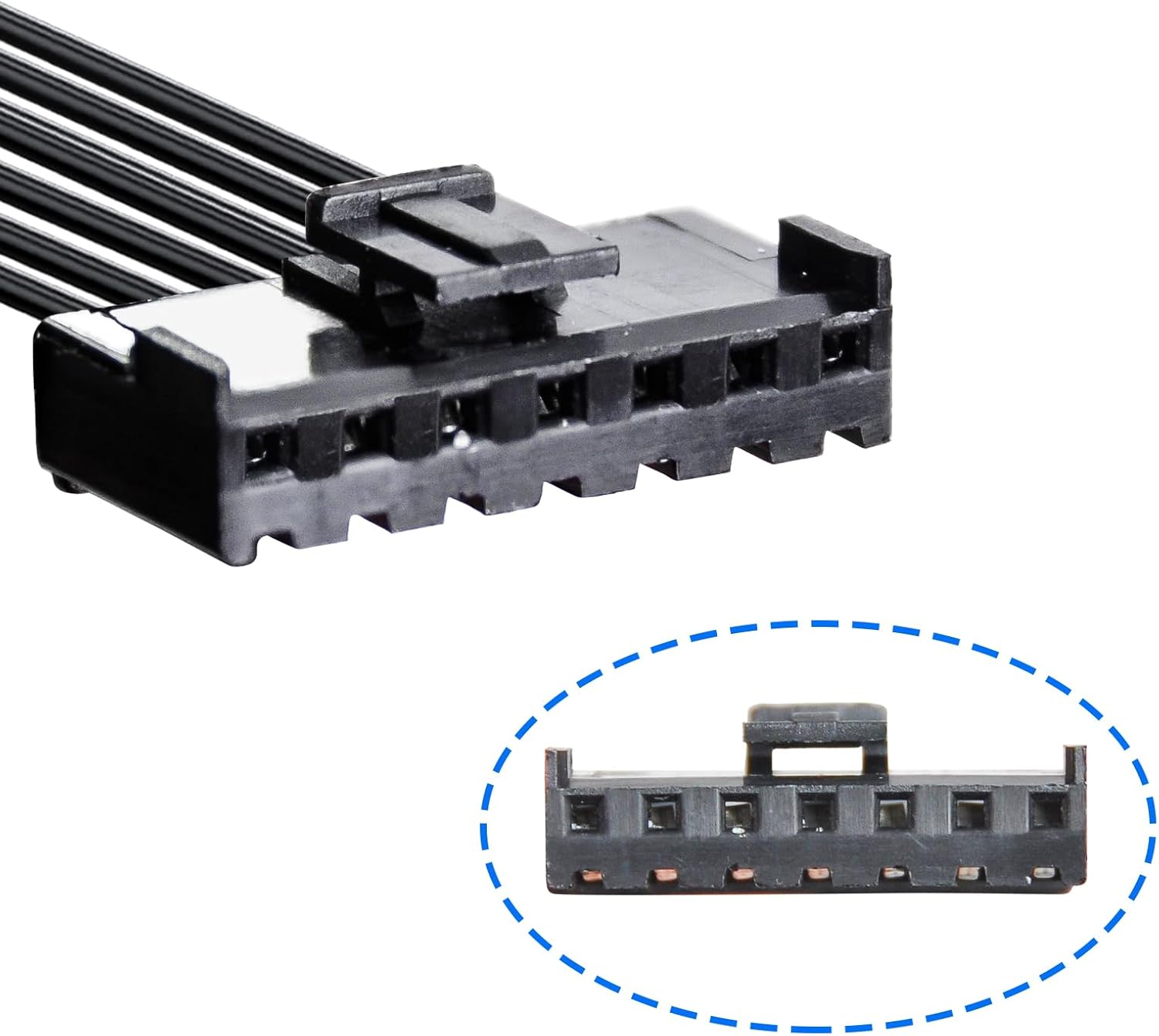 Mangoal Dashcam Power Adapter 7 Pin Custom for Chevy, Ford, Honda, Lexus, Mitsubishi, Nissan, Toyota and More,Hide the Wires,Gps Radar Mirror Camera Dash Cam Adapter Cable,Connects to Rearview Mirror image number 5