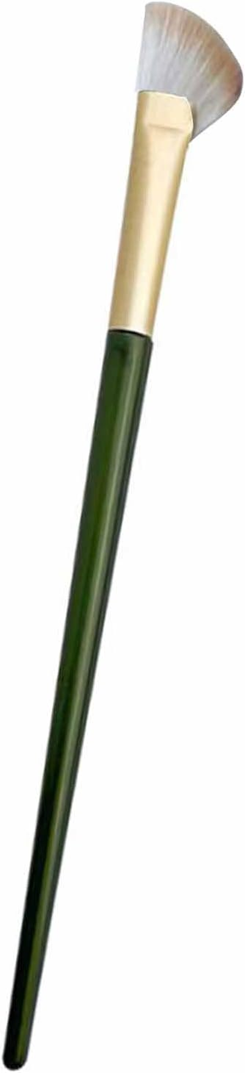 Makeup Brush, Practical, Easy to Use Half Fan Shape, Nose Contour Brush, Soft for Dorm Room or Dressing Room (Beige) image number 3