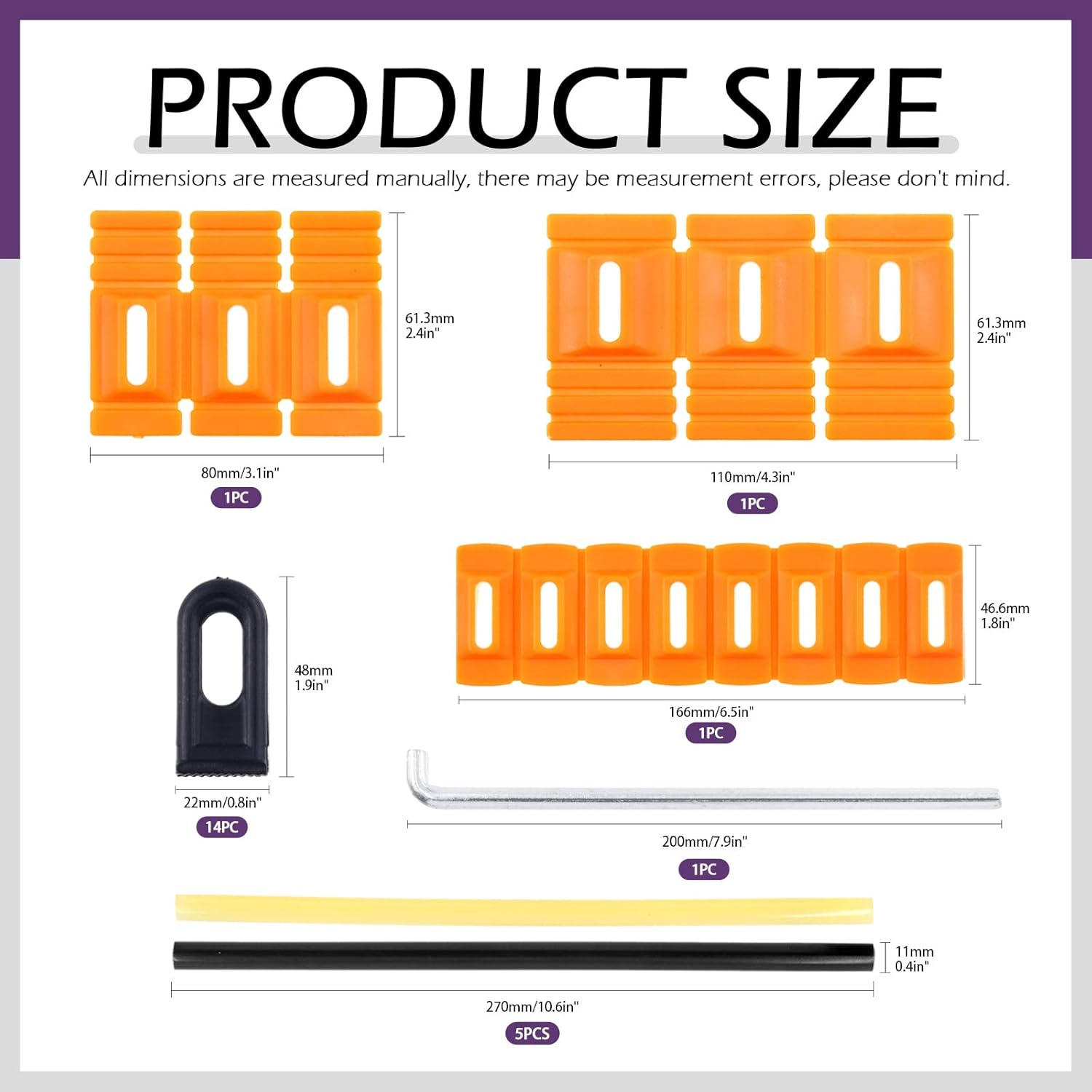 Swpeet 28Pcs Dent Repair Tool, Car Dent Repair Tools Heavy Duty Dent Puller Kit with Dent Removal Glue Sticks, Mini Hot Glue Sticks and Lifter Yellow Glue Tabs Powerful Body Repair Dent Remover Tool image number 5