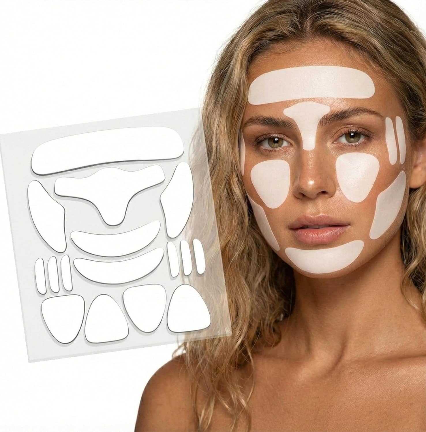 IMTKOOCO anti Wrinkle Patches 160Pcs Face Wrinkle Patches Reusable Silicone - Skin Lifting Pads Wrinkle Removal for Eye Mouth Forehead Neck Chest Forehead Face Tape for Wrinkles image number 1