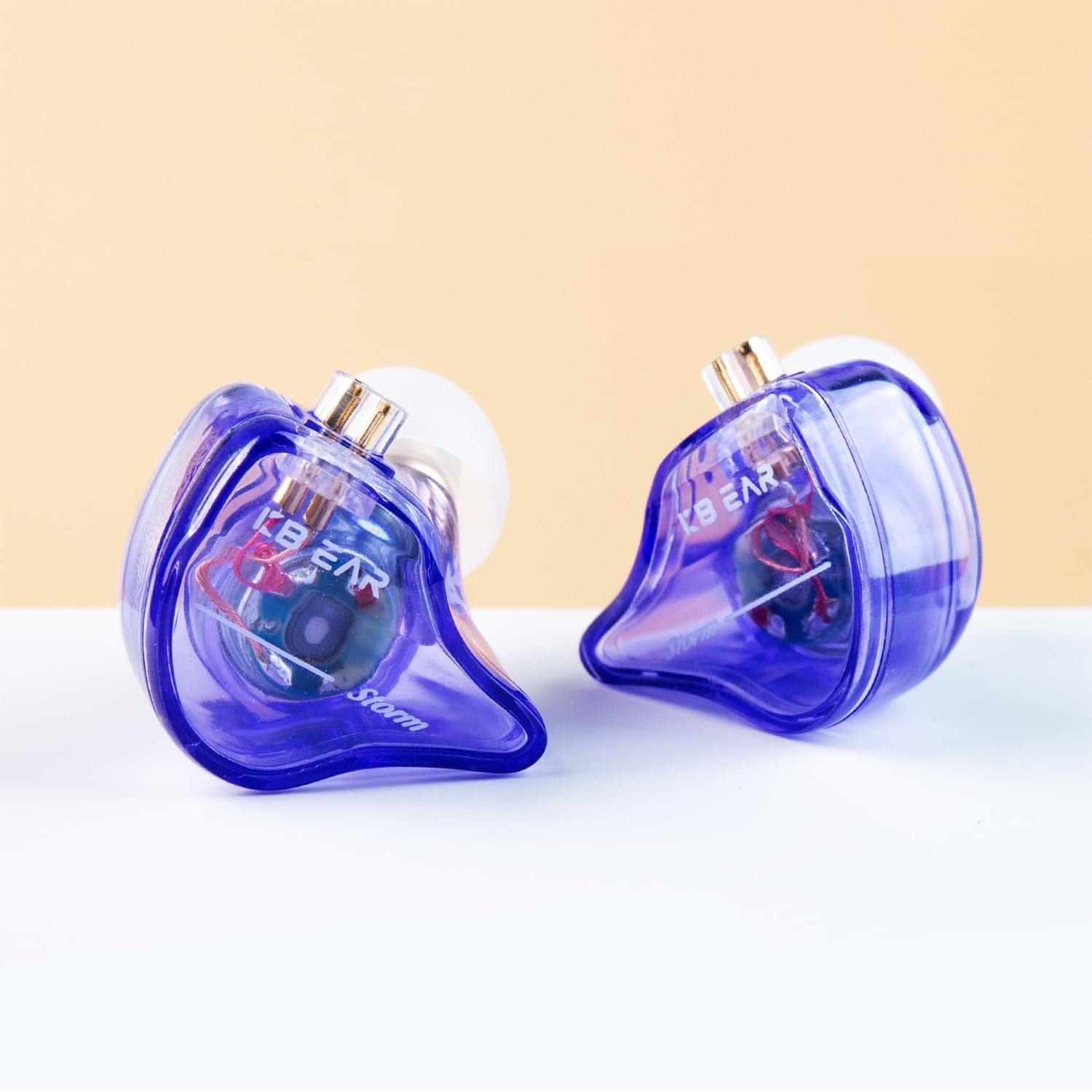 Keephifi KBEAR Storm Stage Earphones HD Micrphone, in Ear Monitors Headphones Dynamic Driver in Ear Earbuds,Professional Earbuds Wired for Musicians Singers Guitarist Drummer Pianist(Purple with Mic)
