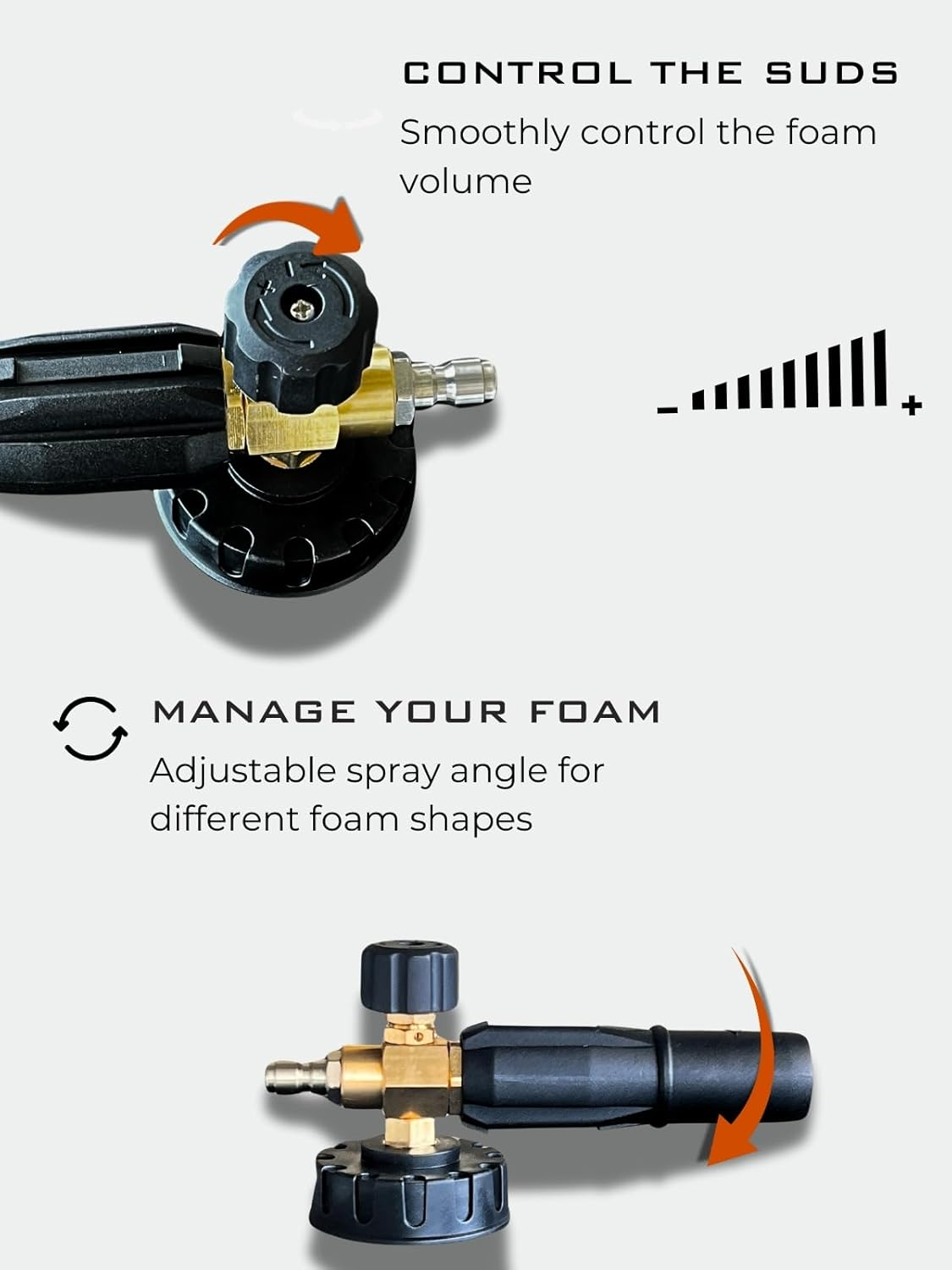 LYNXPA Bubble Blizzard Premium Foam Cannon for Pressure Wahsers, Wide-Mouth Crystal Clear Design, Fully Recyclable Bottle, 1/4 Inch QC, 3300 PSI, Ideal for Car, Boat, and Home Wash image number 5