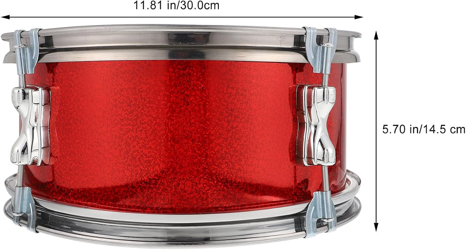 11 Inch Marching Drum Set Snare Drums Orff Percussion Instrument for Kids Music Education, Performances, and Early Learning image number 4
