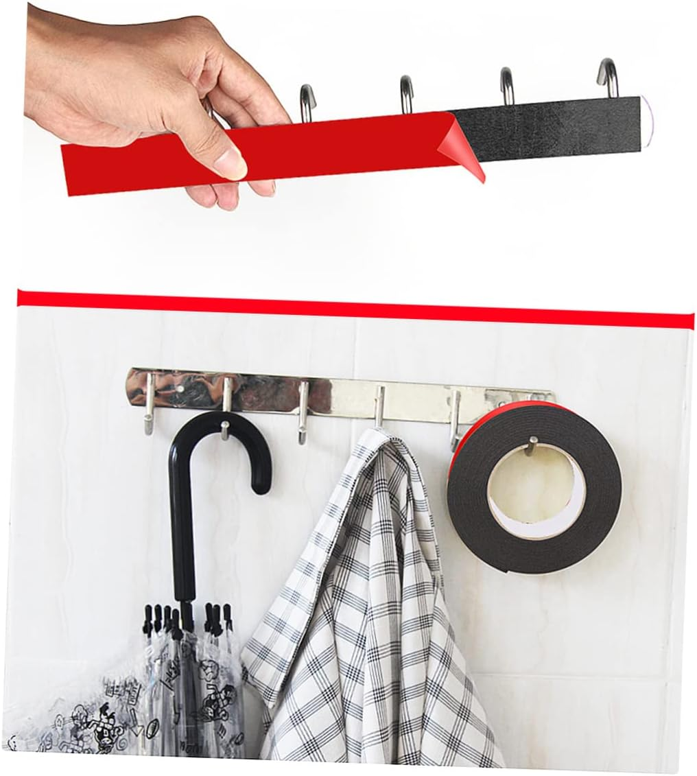 TEHAUX Pe Double-Sided Adhesive Tape 5Pcs Weatherproof Red Foam Mounting Seal Strip 10Mm X 10M X 1.0Mm Thick for Automotive and Decorative Trim image number 4