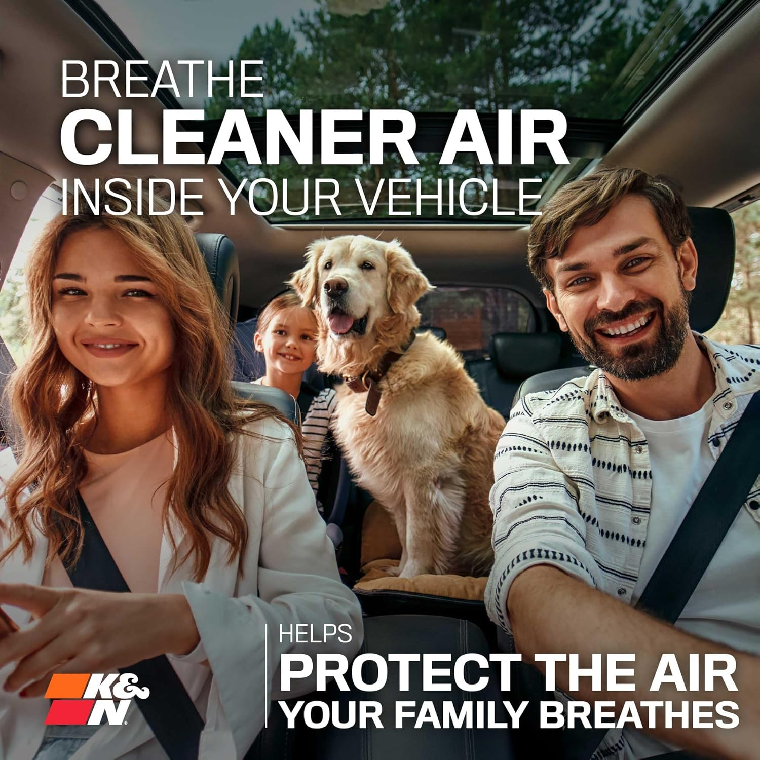 K&N VF2052 Cabin Air Filte for 2022 Ford Everest 2.0L L4 Diesel