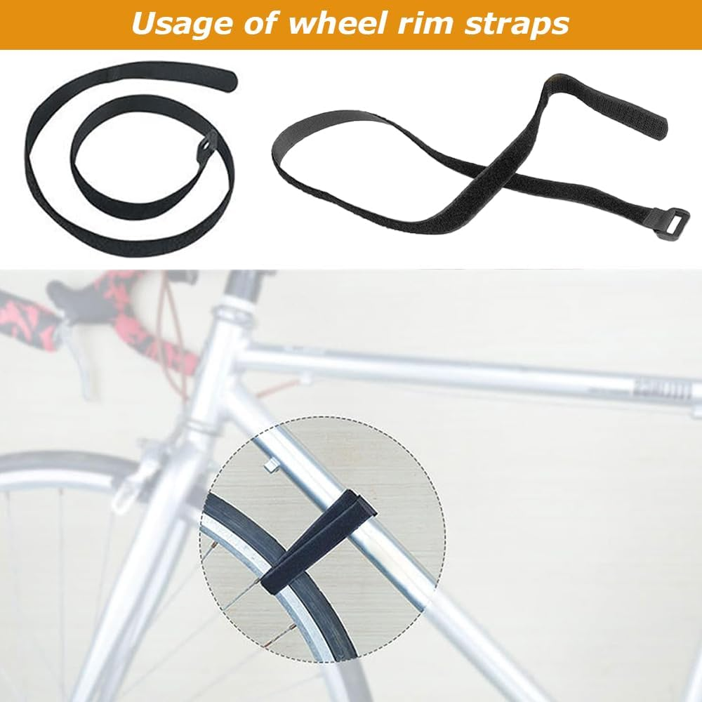 Bike Wall Mount,Bicycle Indoor Storage Rack,Retractable Frame,Frame with Straps and Simple Wrench,Cycling Holder Hook,For Hanging Mountain Road Bike image number 1