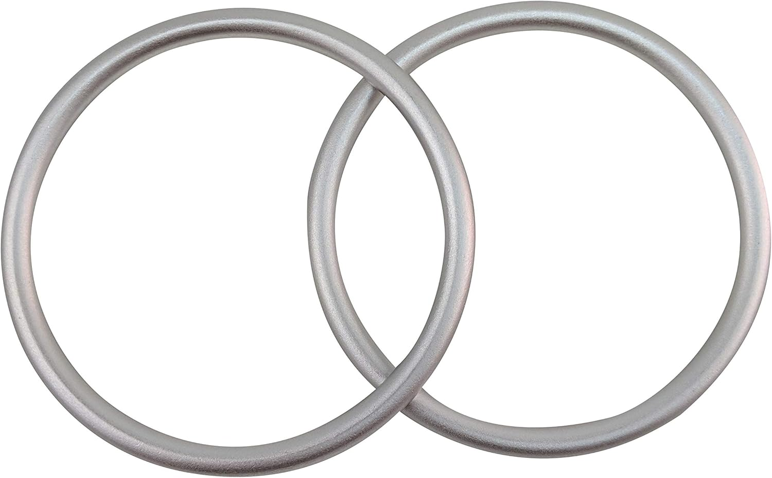 Sling Rings 3-Inch Diameter by Cutie Carry. Infant Approved, Mom Loved. Aluminum, Lab Tested for Strength and Safety. Works with Your Own Material or Convert Wrap to Sling. (Silver) image number 5